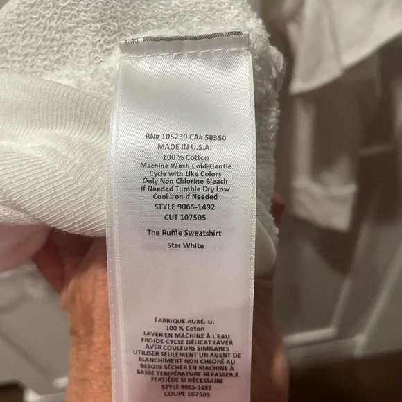 Current/Elliott The Ruffle Sweatshirt - Picture 3 of 5